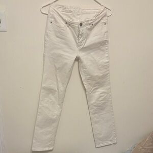 Buffalo David Bitton Cream Jeans minimalist size 4 quiet luxury monochromatic